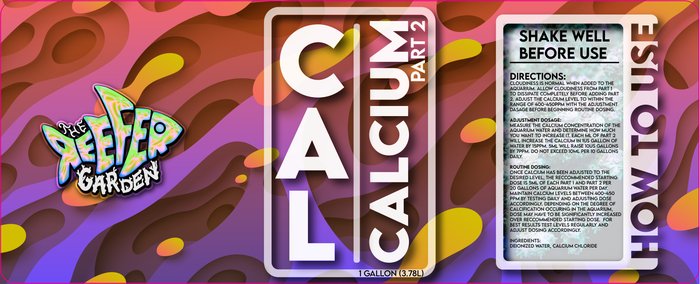Calcium Supplement Label